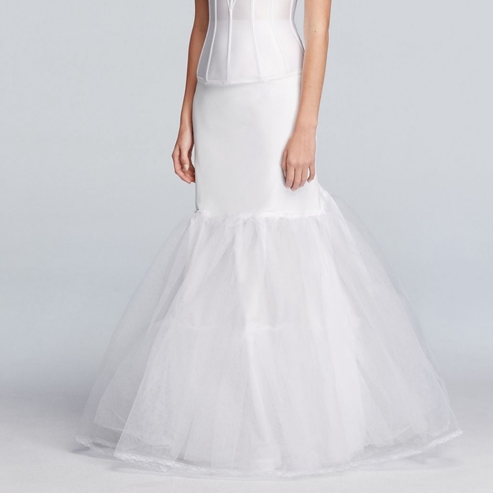 David’s Bridal Wedding Dress Tulle Petticoat Slip Under Skirt